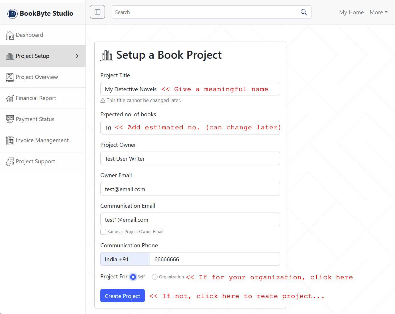 Project Dashboard